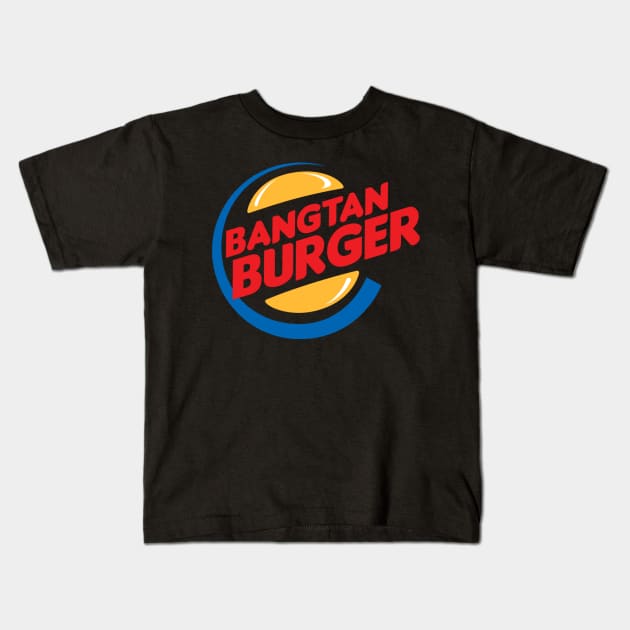 Bangtan BTS Burger Kids T-Shirt by illein